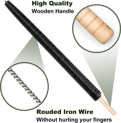 Flexible Long Pipeline Cleaning Brush Reusable Pipework Brush with Handle Dryer Vent Cleaning Kit for Bathroom Toilet Kitchen