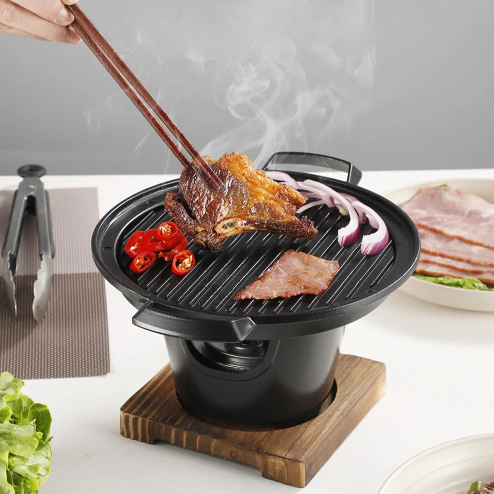 Japanischer Ein-Personen-Backofen, abnehmbarer japanischer Spirituskocher, tragbarer Mini-Grillherd, japanischer rauchfreier Spirituskocher