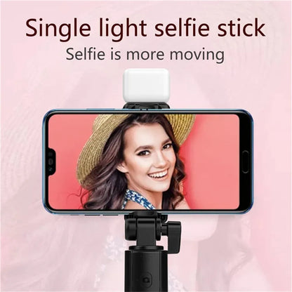 Wireless Selfie Stick Phone Holder Retractable Multifunctional 74cm Mini Tripod With LED Selfie Light & Bluetooth Remote Shutter