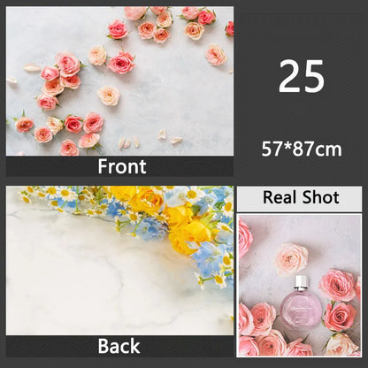 3D Double Sided Photography Backdrops 57*87cm Photos Background Props Product Food Photo Decoration Accessories Wallpaper