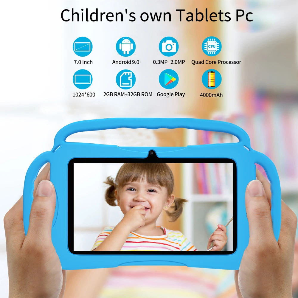 2024 Mini pc 7-inch Global Edition 5G WiFi PC Android Kids Tablet 2GB RAM 32GB ROM Android 9.0