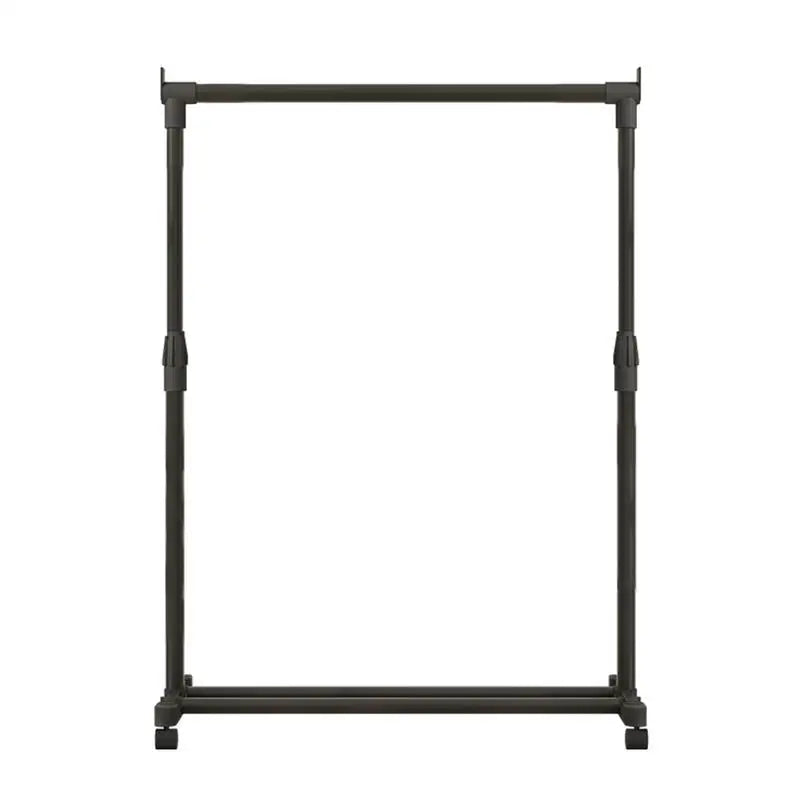 Telescopic Clothing Rack Movable Heavy-Duty carbon steel Garment Rack on Wheels for laundry shop Adjustable Floor clothes Hanger
