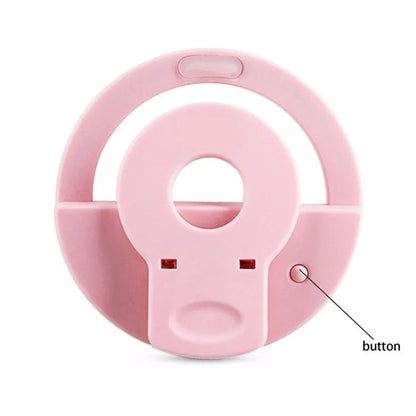 Ringlight Selfie Light Clip On Light For iPhone Samsung POCO Phone Light Ring Video Photo Lamp Flashlight Back Light USB Charge