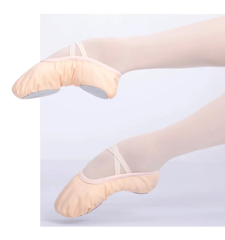 Women Ballet Shoes Canvas Girls Dance Slippers Split Sole Gymnastics Yoga Dancing Shoes Children Adult Ballerina Shoes