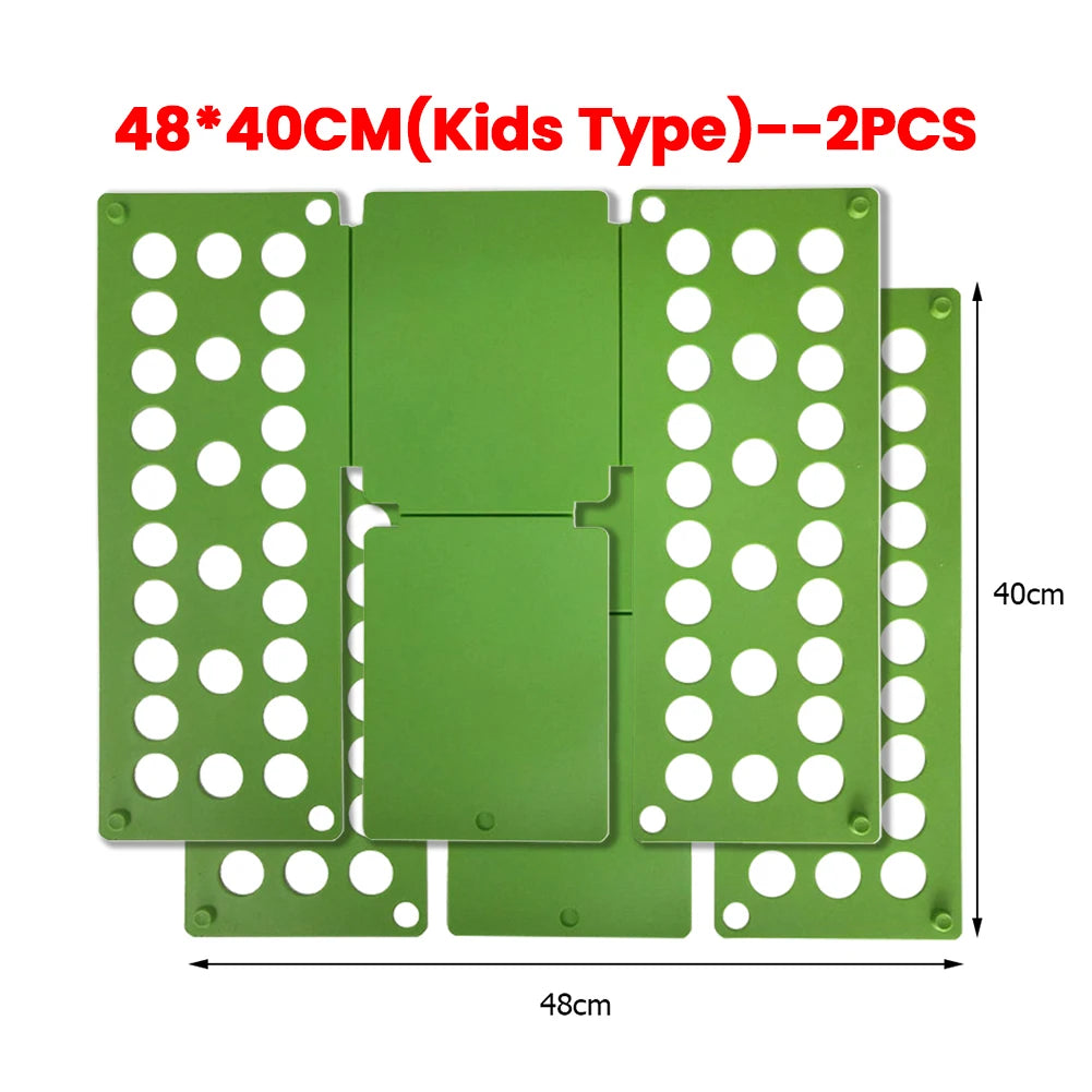 Plastic Clothes Folding Board Easy and Fast Kids Laundry Folder Shirt Folding Board Home Storage Tool for Kid Children Adults