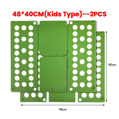 Plastic Clothes Folding Board Easy and Fast Kids Laundry Folder Shirt Folding Board Home Storage Tool for Kid Children Adults