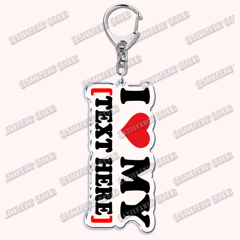 Custom I Love You My Fictional Boyfriend Awesome Girlfriend Keychain Emo Boys Hot Wife Mom Dad Key Ring Keychains Bf Gf Gifts