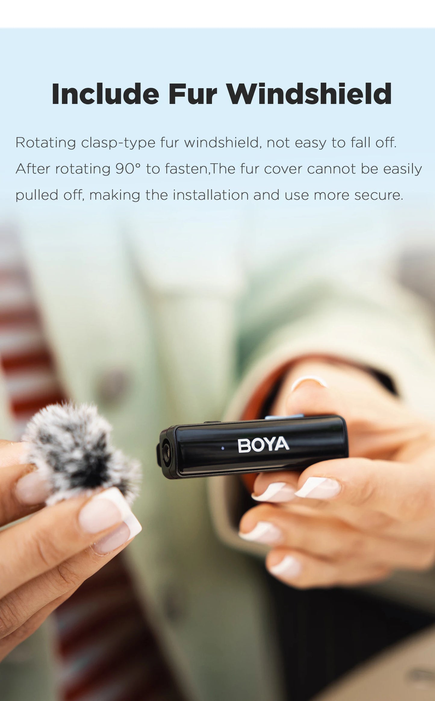 BOYA BOYALINK Wireless Lavalier Lapel Microphone for iPhone Android DSLR Camera Youtube Live Streaming Audio Recording Interview