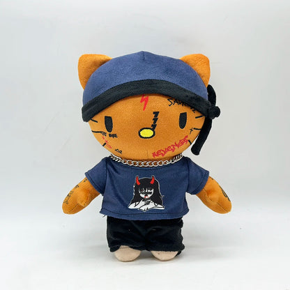 New Hello Kitty Ken Carson Rapper Trippie Taylors Plush Toy Doll with Clothes Stuffed Soft Plush Toys Fans Collect Gifts