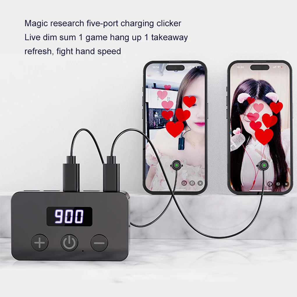 Phone Screen Auto Clicker Device Simulation Finger Click Continuous Auto Point Device for Games Live Broadcasts Likes Reward