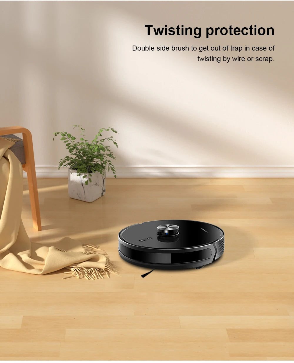 Liectroux / LILIN X6 LDS Saugroboter, Laser-Lidar-Navigation, Nass- und Trockenwischen, 6500 Pa Saugkraft, Mehrbodenkarte, Teppichverstärkung