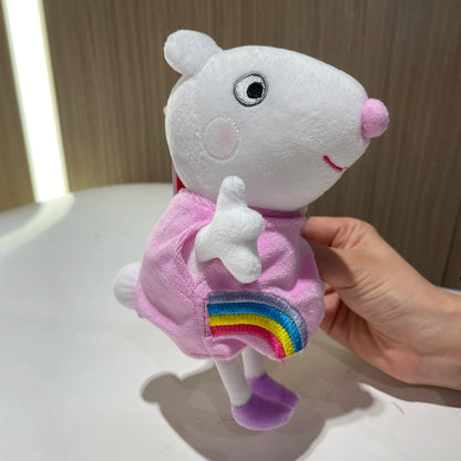 100% Genuine Peppa Pig Evy dinosaur Teddy Bear Peppa George Evie Plush Toy Boy Girl Birthday Gift Toys Christmas Stuffed Doll