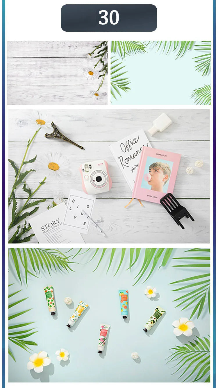 3D Double Sided Photography Backdrops 57*87cm Photos Background Props Product Food Photo Decoration Accessories Wallpaper