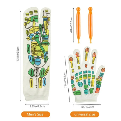 1 Set Socks Acupressure Foot Care Massage Relieve Tired Feet Massager Reflexology Socks Foot Acupoint Massage Tool Physiotherapy