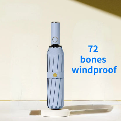 72 Bone Super Strong Windproof Automatic Folding Men Umbrella  Reinforced Large Rainproof Sun Protection Umbrellas Women