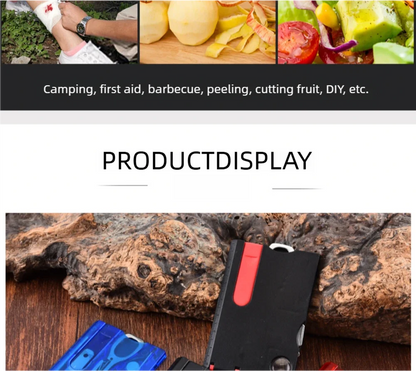 Camping Multifunctional Swiss Army Knife Card Combination Multi-purpose Survival Tool Beauty Suit Tool Card