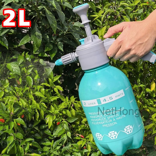 2L Pressure Spray Kettle Gardening Watering Air Pump Sprayer Bottle