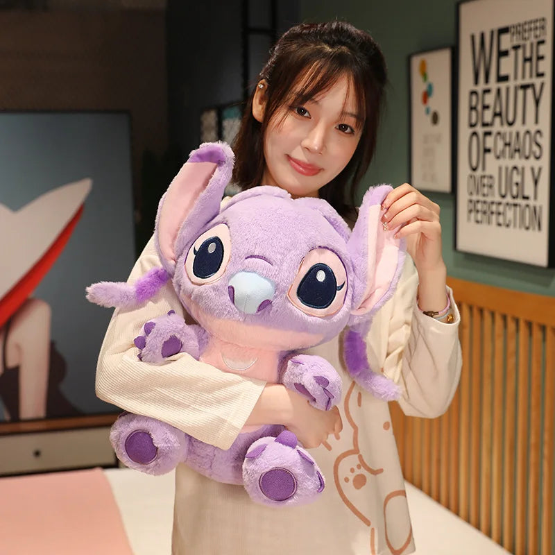 Kawaii Disney Lilo & Stitch Plush Toy Doll Animals Cartoon Soft Sleeping Sofa Pillow Room Decor Anime Stuffed Peluche Kid Gift
