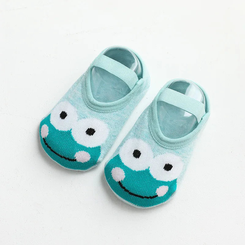 Spring Anti Slip Baby Socks Toddler Kids Floor Socks with Rubber Soles Autumn Newborn Baby Boy Girl Cartoon Cute Ball Warm Socks