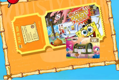 Spongebob building block cartoon Krusty Krab creative restaurant scene model Patrick Star assembly toy children's birthday gift