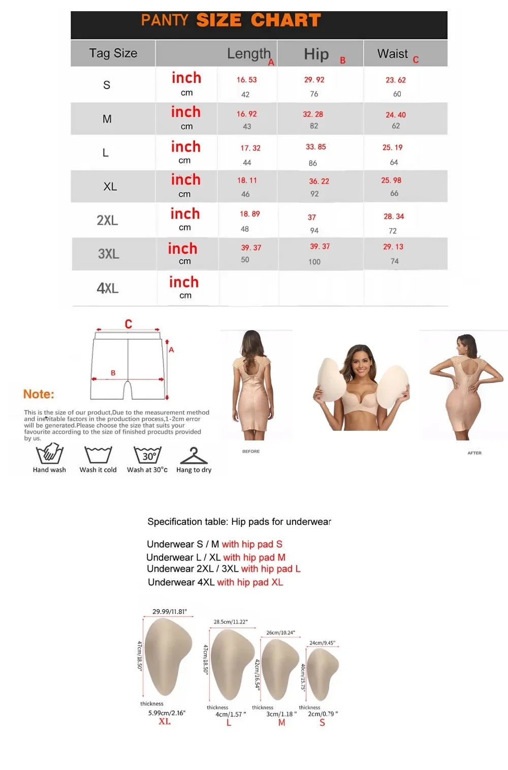 Sponge Padded Women Butt Hip Up Padded Enhancer Crossdresser Shorts High Waist Trainer Shaper Hip Pads Enhancer Booty Lifter