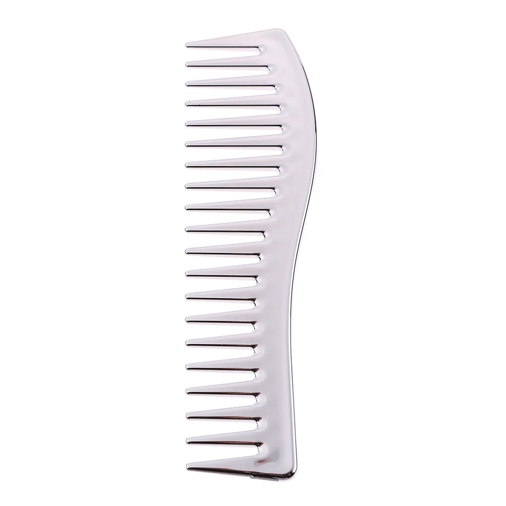 Haircut Tool Resin Electroplating Hairdressing Comb Large Wide Tooth Comb Fine Styling Cutting Comb for Beauty Salons Home Use