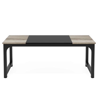 Tribesigns Modern Computer Desk Large Office Desk Computer Table Study Writing Desk Workstation for Home Office