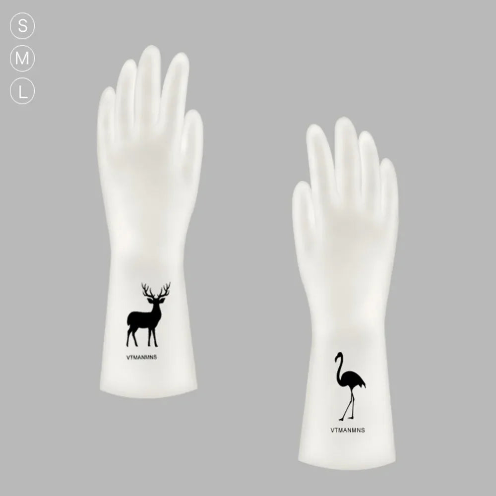 Waterproof Housework Cleaning Gloves Kitchen Cleaning Latex Laundry Dishwashing Gloves Wear Resistant Rubber Gloves