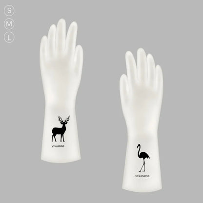 Waterproof Housework Cleaning Gloves Kitchen Cleaning Latex Laundry Dishwashing Gloves Wear Resistant Rubber Gloves