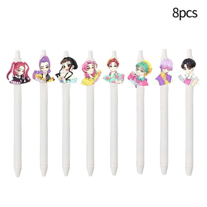 Demon Hunters Gel Pen Kpop Pen Hunter Ballpoint Pen Party Favors for Guest School Office Stationery Supplies Writing Tools