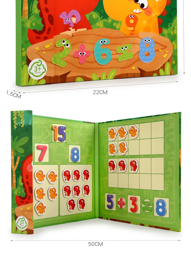 Kids Math Arithmetic Magnetic Stickers Digital Decomposition Arithmetic Montessori Games Baby Early Learning Education Toys