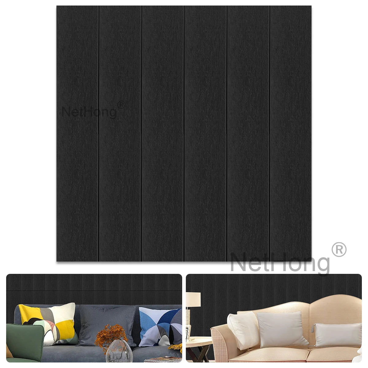 Waterproof Brick Stone Wallpaper Self Adhesive Vinyl Wall Decor Sticker 70*77cm