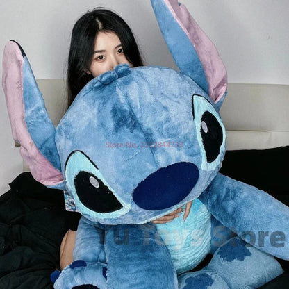 New Disney Giant Size Lilo&stitch Plush Stuffed Doll Animal Couple Cartoon Sleeping Pillow Softmaterial Toy For Christmas Gif
