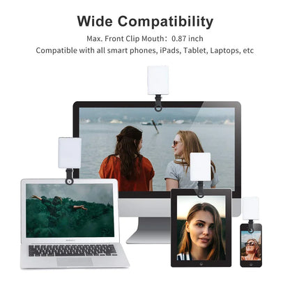 Mobile Phone Fill Light LED Lamp Photography Kit USB PD Dual Port Charging Fill Lamp For Live Broadcast Selfie Video Conference
