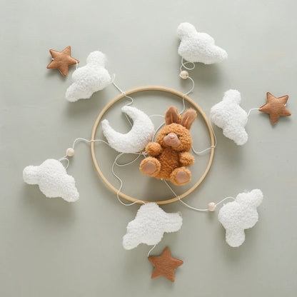 Baby Crib Mobile Bed Bell Toys Musical Rattle Educational Toys Bed Bell Newborn Mobile Bed Bell Bracket Baby Hanging Toys Holder