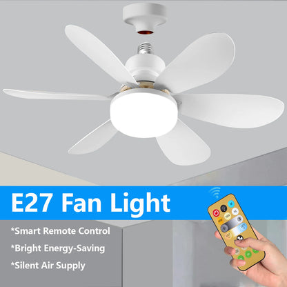 IRALAN Modern ceiling led light fan 52CM 42CM silent with remote control ceiling fan lamp for room office study kitchen
