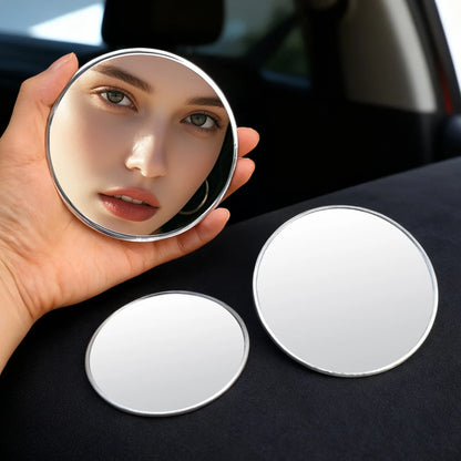7.5cm/9.5cm Mini Hand-held Selfie Convex Mirror Travel Trip Pocket Selfie Mirror TikTok INS Fashion Mirrors for Traveling Alone
