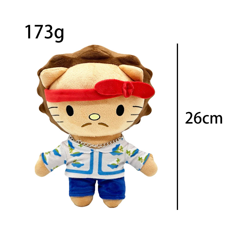 New Hello Kitty Ken Carson Rapper Trippie Taylors Plush Toy Doll with Clothes Stuffed Soft Plush Toys Fans Collect Gifts