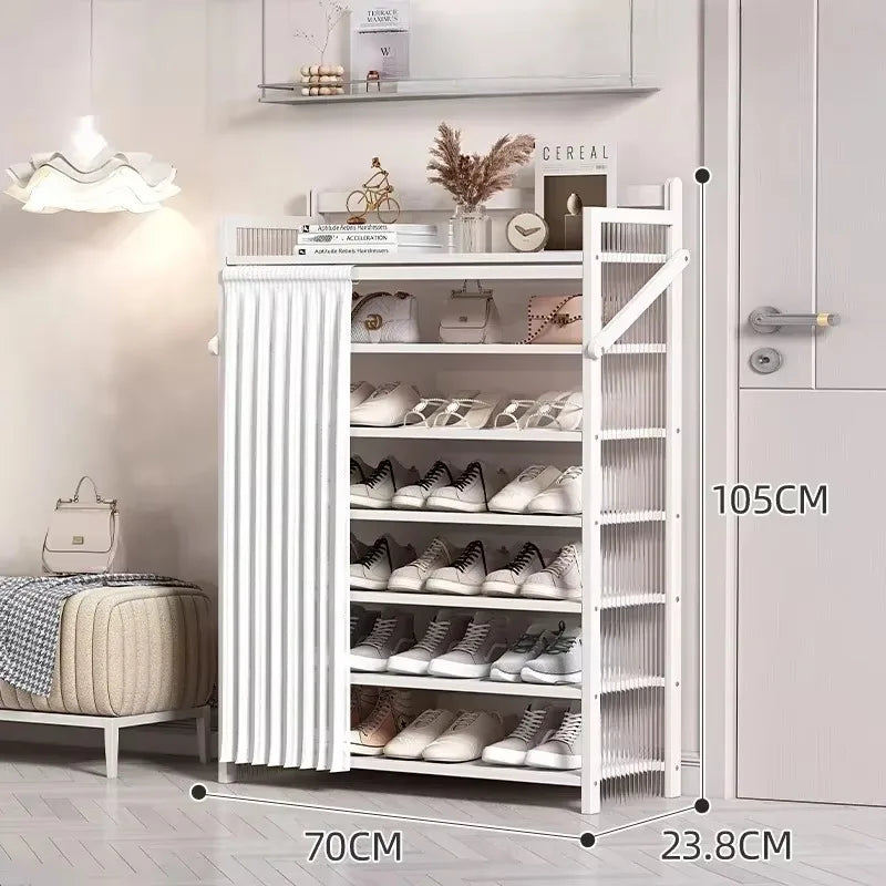 Folding Shoe Racks Multi-storey Simplicity Storage Shelves No Installation Required Strong Load-bearing Capacity Shoe Cabinet