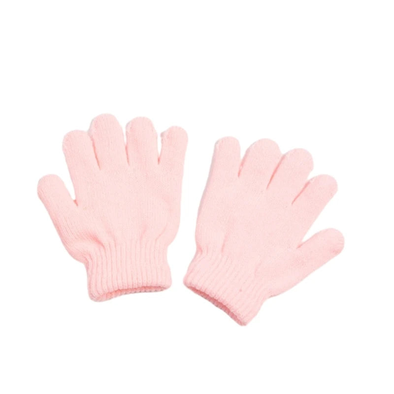 Premium Toddler Winter Gloves - Plush Lined Knitted Mittens for Kids Ages 2-6 Years