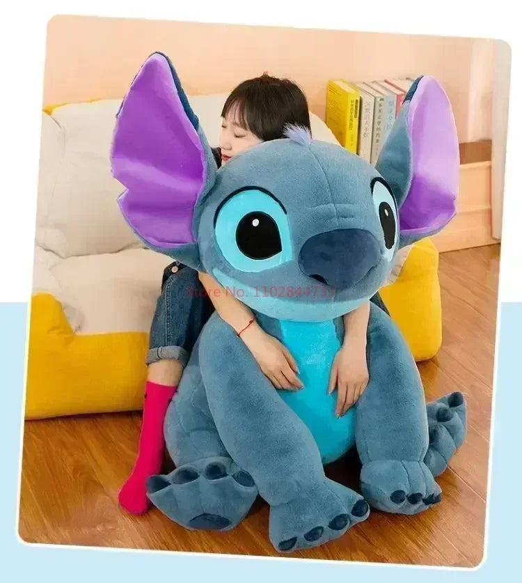 New Disney Giant Size Lilo&stitch Plush Stuffed Doll Animal Couple Cartoon Sleeping Pillow Softmaterial Toy For Christmas Gif