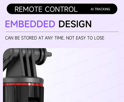 C22 AI Face Tracking Handheld Gimbal Stabiliser 360° Rotation Shoot Selfie Stick Tripod for Mobile Phone, 1/4'' Screw for Camera