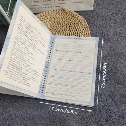 Reusable Italic Script Practice Copybook - English Alphabet & Calligraphy Handwriting Book for Improved Penmanship, Mixed Colors