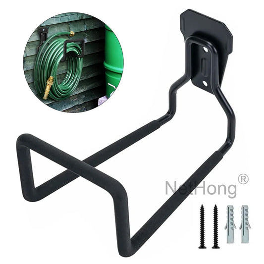 Heavy Duty Wall Mounted Garden Hose Holder Pipe Hanger Storage Hook Bracket