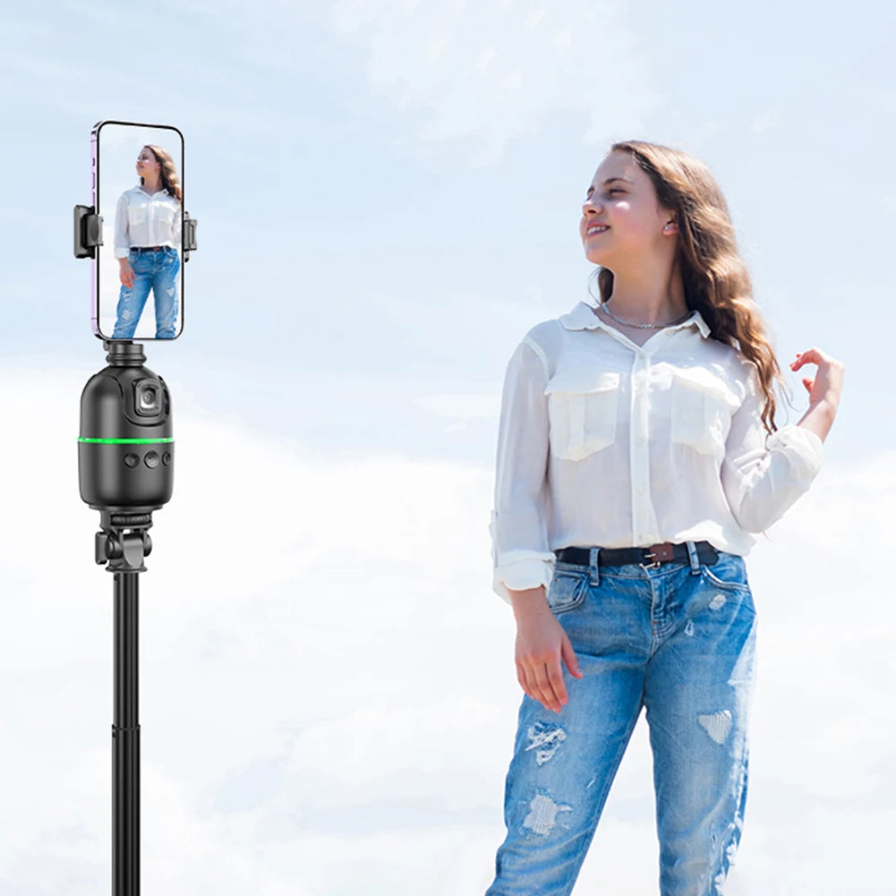 Auto Face Tracking Tripod No App Smart Shooting Stand with Remote & Gesture Control Gimbal Stabilizer for  Video Recording