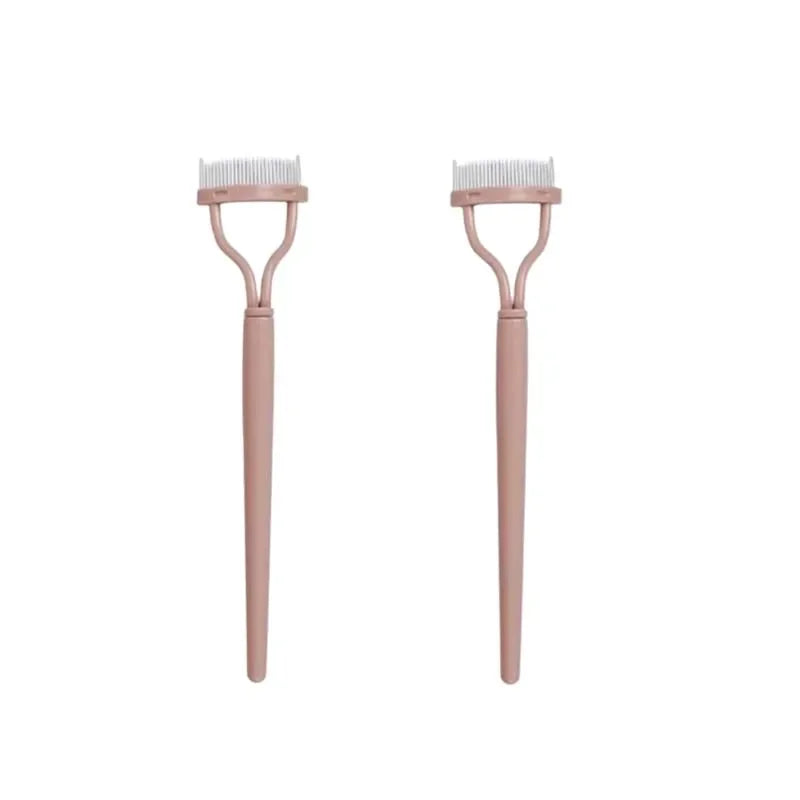 Eyelashs Brush Comb 1pc Eyelash Separator Metal Teeth Foldable Eye lash Curler Beauty Makeup Stainless Mascara Curl Make up Tool