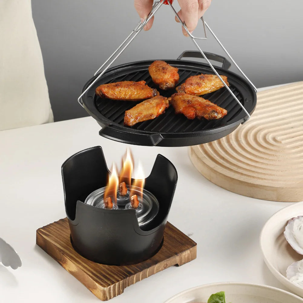 Japanischer Ein-Personen-Backofen, abnehmbarer japanischer Spirituskocher, tragbarer Mini-Grillherd, japanischer rauchfreier Spirituskocher