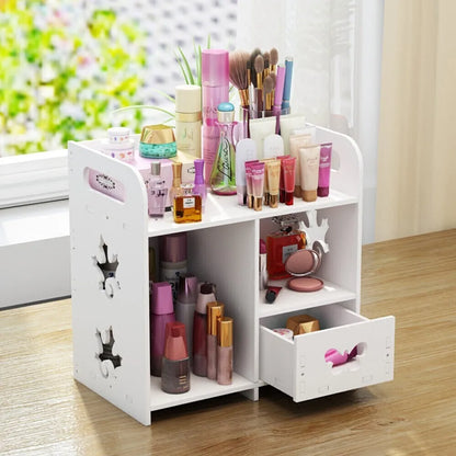 HI-Q Make Up Organiser Cosmetic Vanity Case Box Drawers Skincare Storage Rack