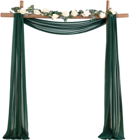 70X500cm Rust Chiffon Wedding Arch Draping Fabric Terracotta Solid Drapery Ceremony Reception Backdrop Curtain Party Swag Decor
