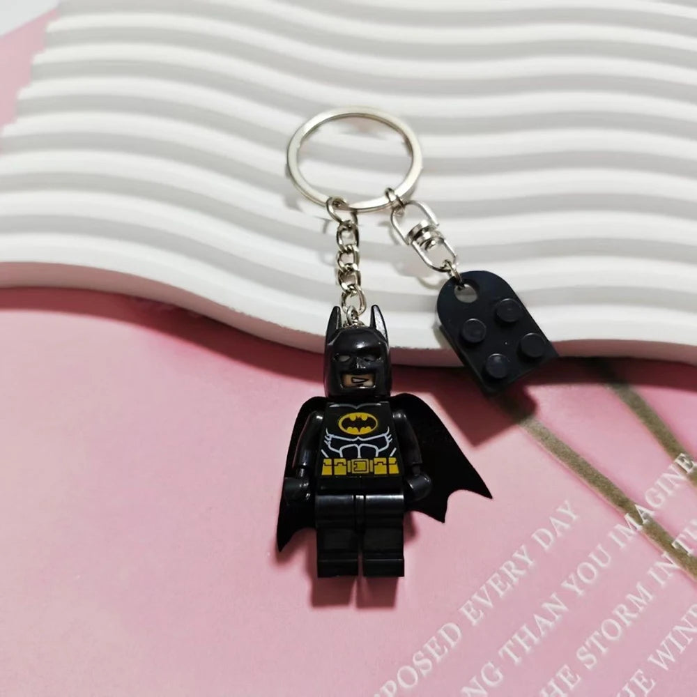 Beautiful Handmade 3D Fairy Star Pink Black Bat Magnetic Keychain Y2k Bow Key Ring Backpack Pendant Couple Keychain Gifts